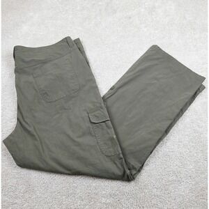 Boy Scouts of America Ladies Uniform‎ Pants Olive Green Cargo Roll Tab Size 18W